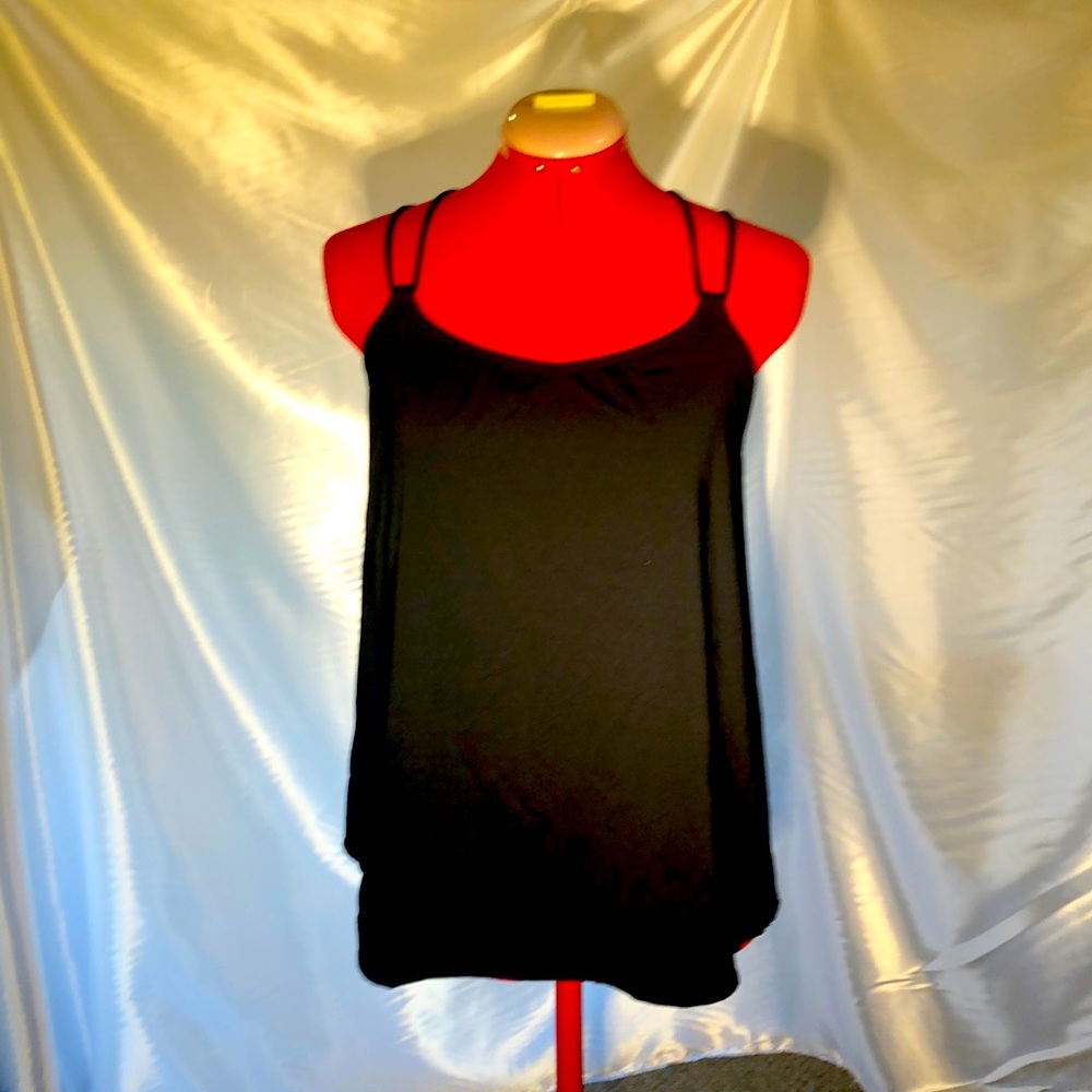 Lululemon Yoga Black Tank with built in Bra